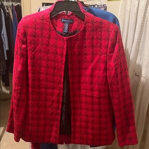 Karen Scott Women's Vibrant Red Blazer